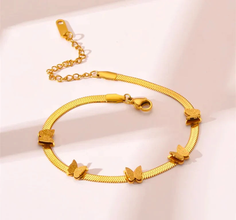 Elegant Butterfly Charm Bracelet